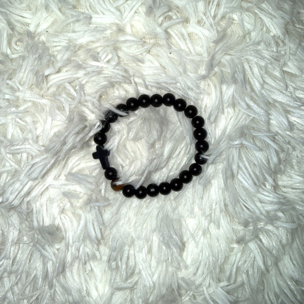 Beaded Cross Bracelet